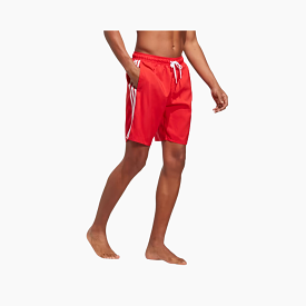 Adidas 3 Stripes CLX Men's Swim Short -Better Scarlet / White