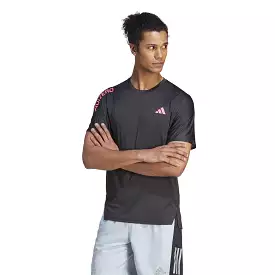 Adidas camiseta manga corta Adizero Tee Negro Fucsia