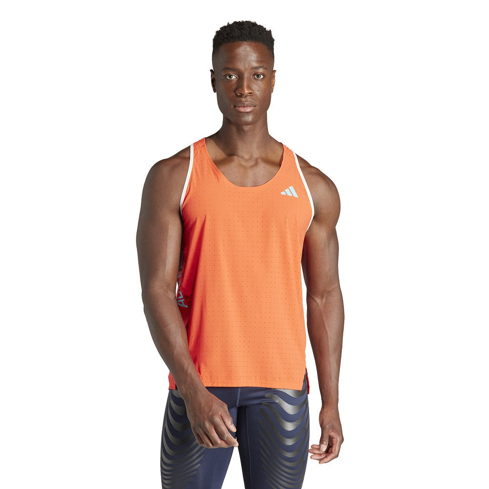 Adidas camiseta tirantes Adizero Singlet Coral