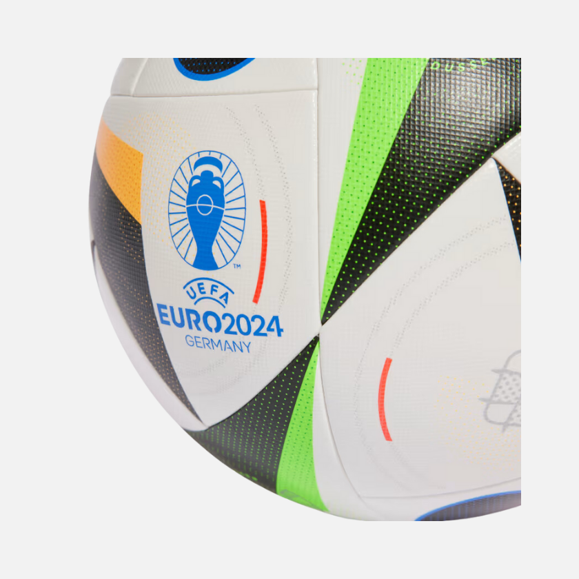 Adidas Euro 24 Competition Football Ball - White/Black/Glow Blue