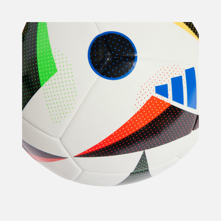 Adidas Euro 24 Training Football Ball- White/Black/Glow Blue