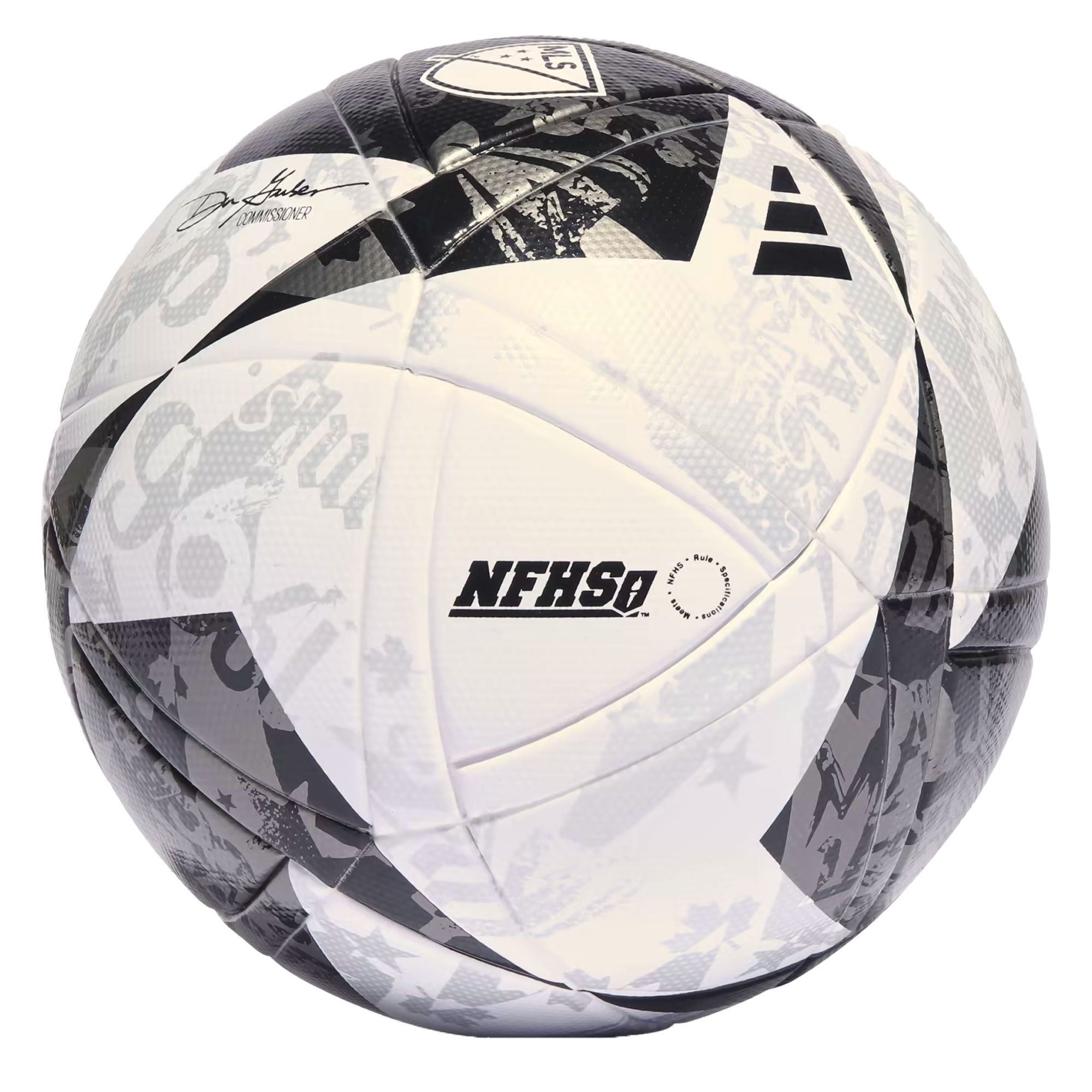 adidas MLS League NFHS Ball White/Black