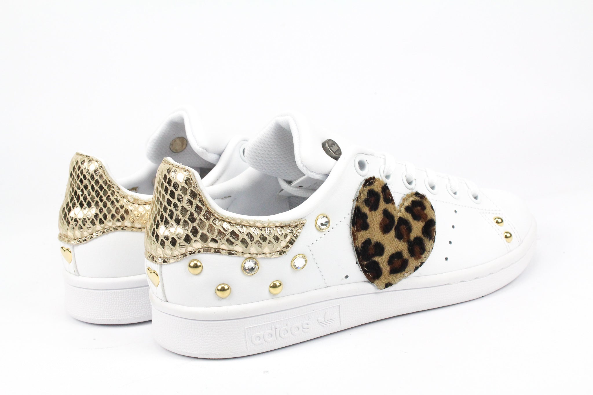 Adidas Stan Smith Cuore Maculate & Pitone Gold