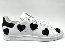 Adidas Stan Smith Cuori Black Glitter