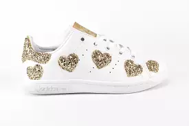 Adidas Stan Smith Cuori Gold Glitter