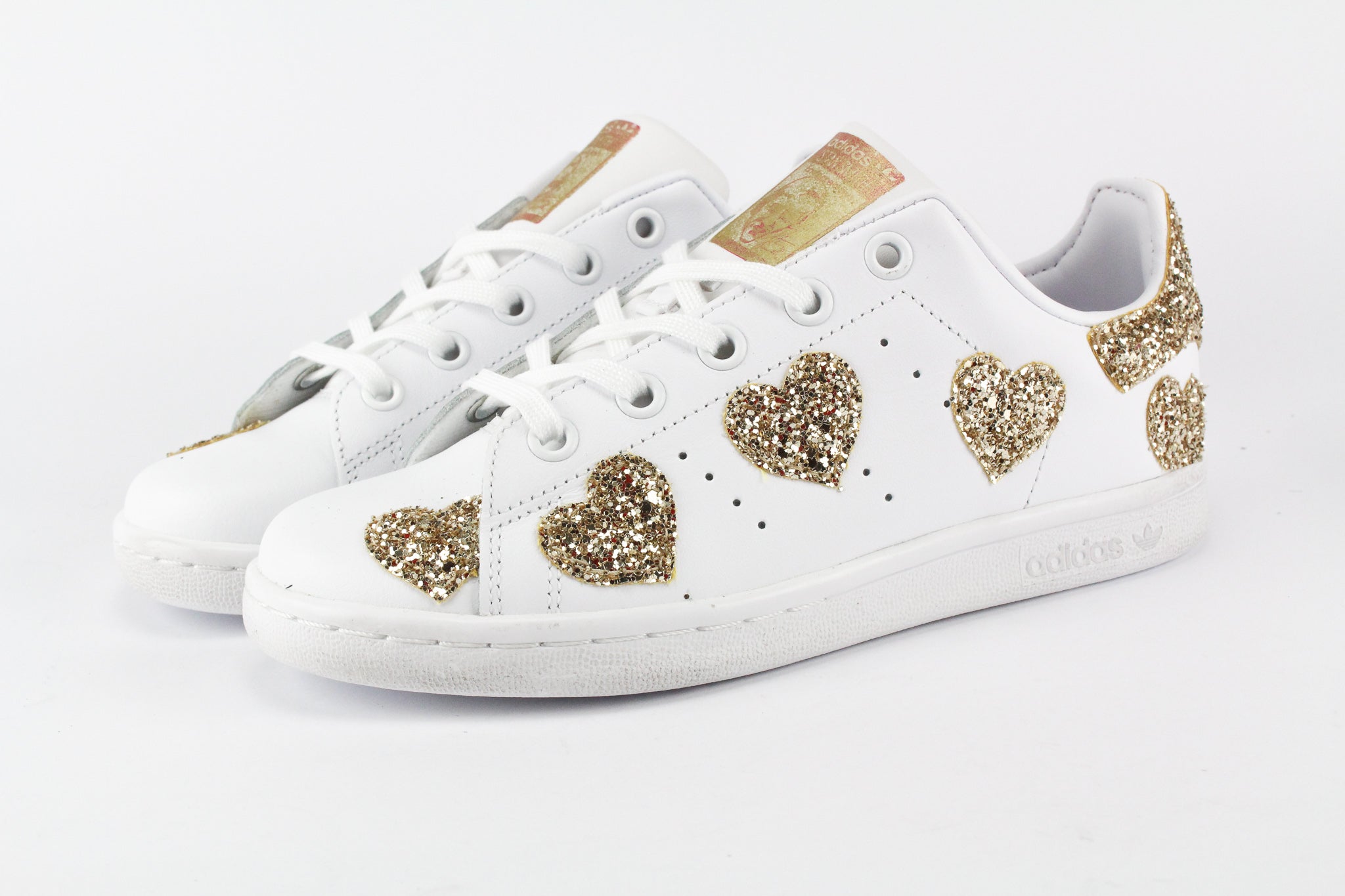 Adidas Stan Smith Cuori Gold Glitter