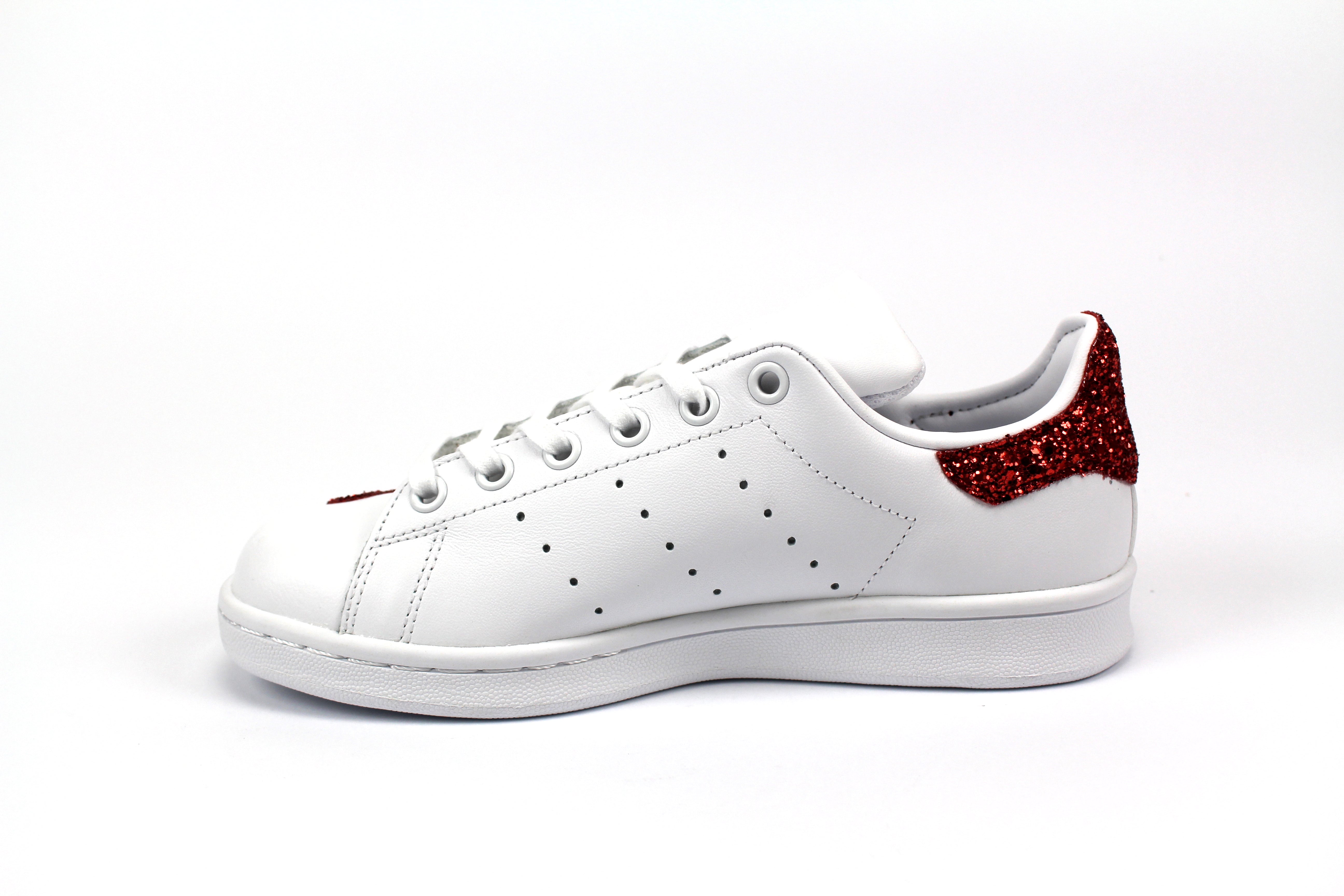 Adidas Stan Smith Cuori Red Glitter