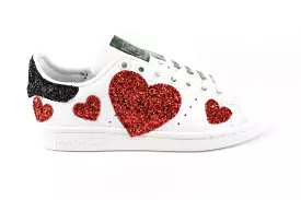 Adidas Stan Smith Cuori Rossi