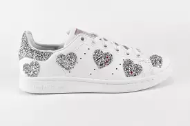 Adidas Stan Smith Cuori Silver Glitter