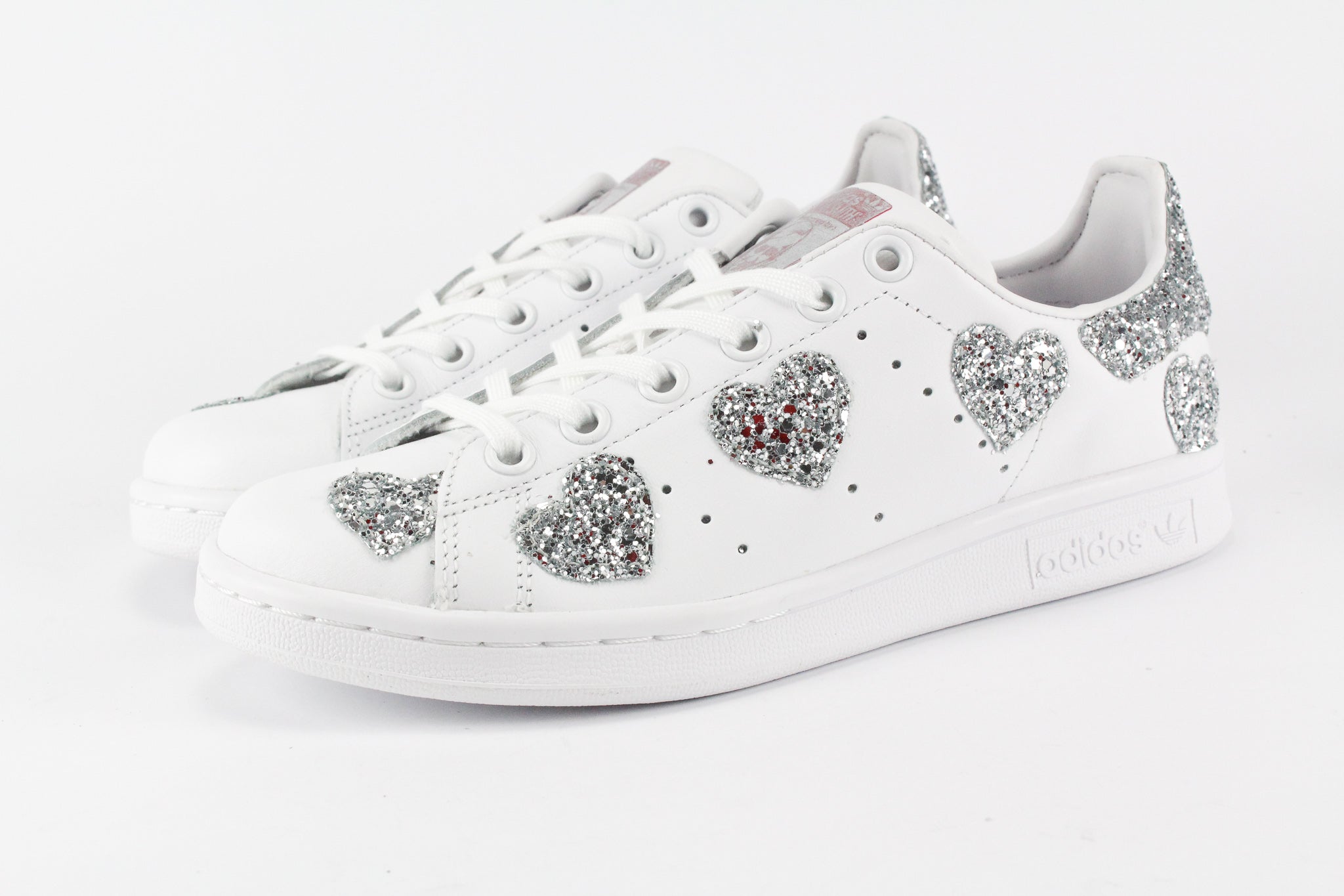 Adidas Stan Smith Cuori Silver Glitter