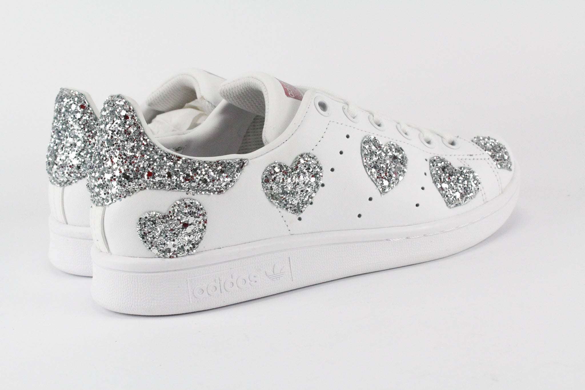 Adidas Stan Smith Cuori Silver Glitter