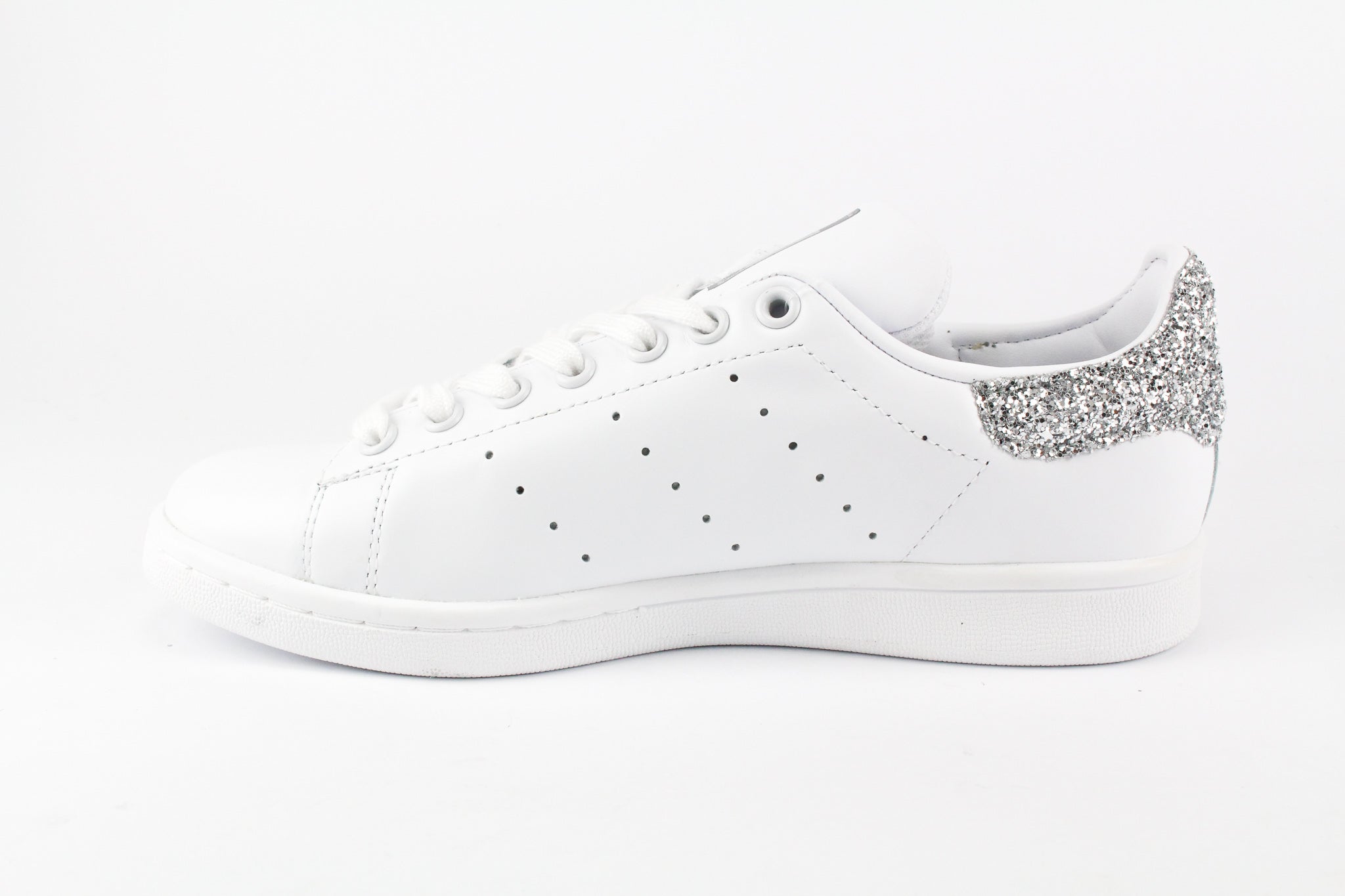 Adidas Stan Smith Cuoricini Silver Glitter