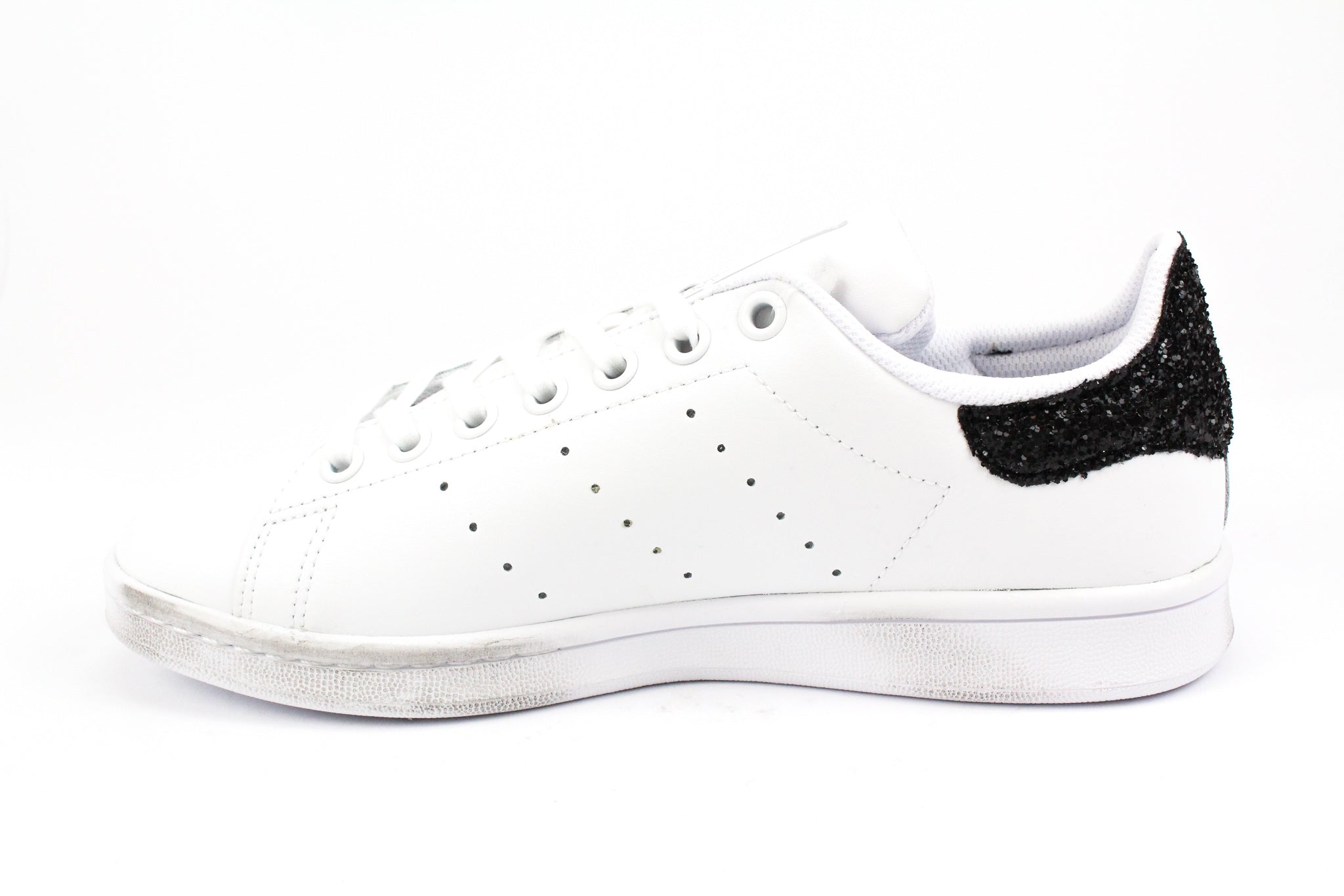 Adidas Stan Smith Fulmine Pitone Laminato & Black Glitter