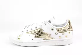 Adidas Stan Smith Fulmine Pitone Laminato Gold & Strass