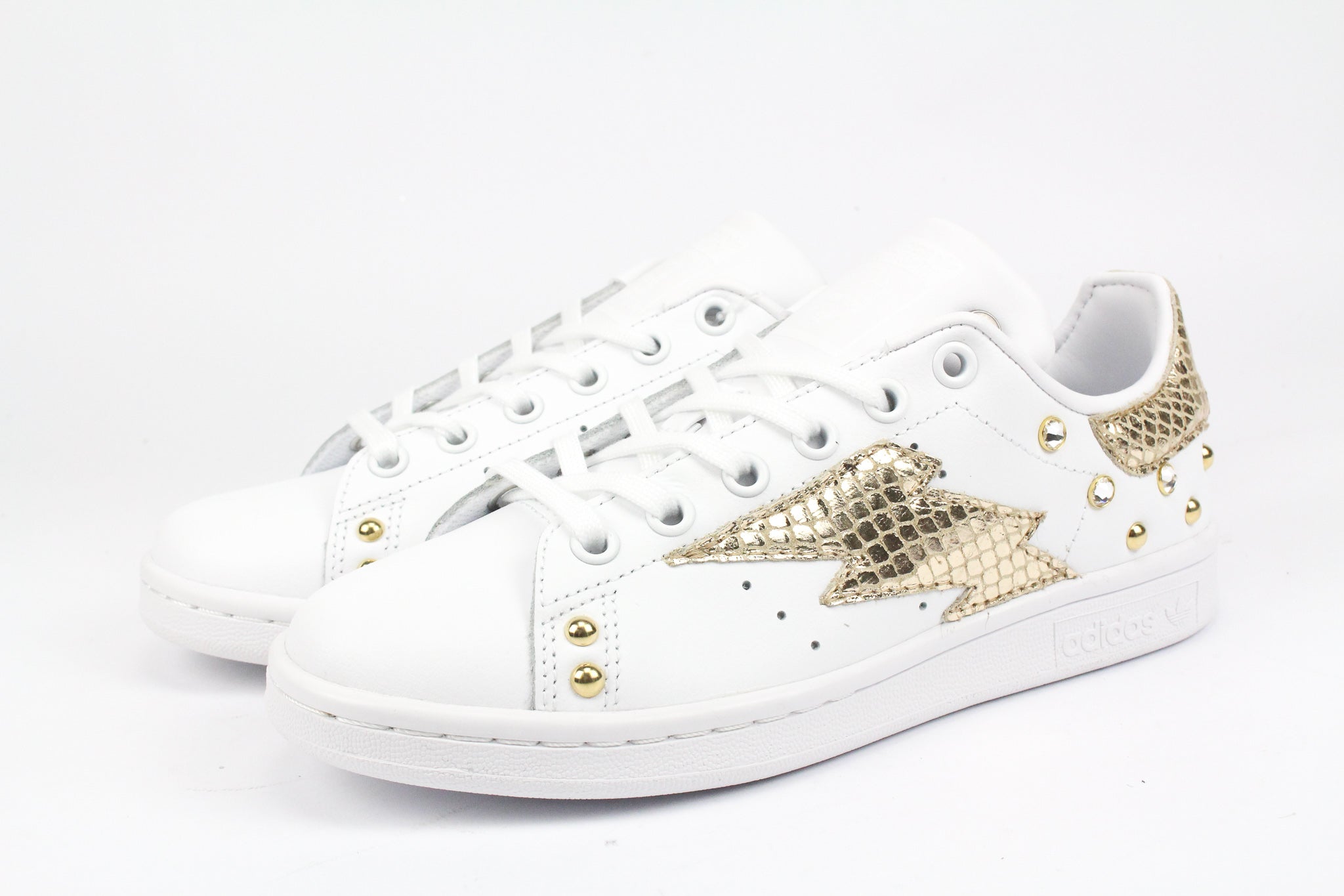 Adidas Stan Smith Fulmine Pitone Laminato Gold & Strass