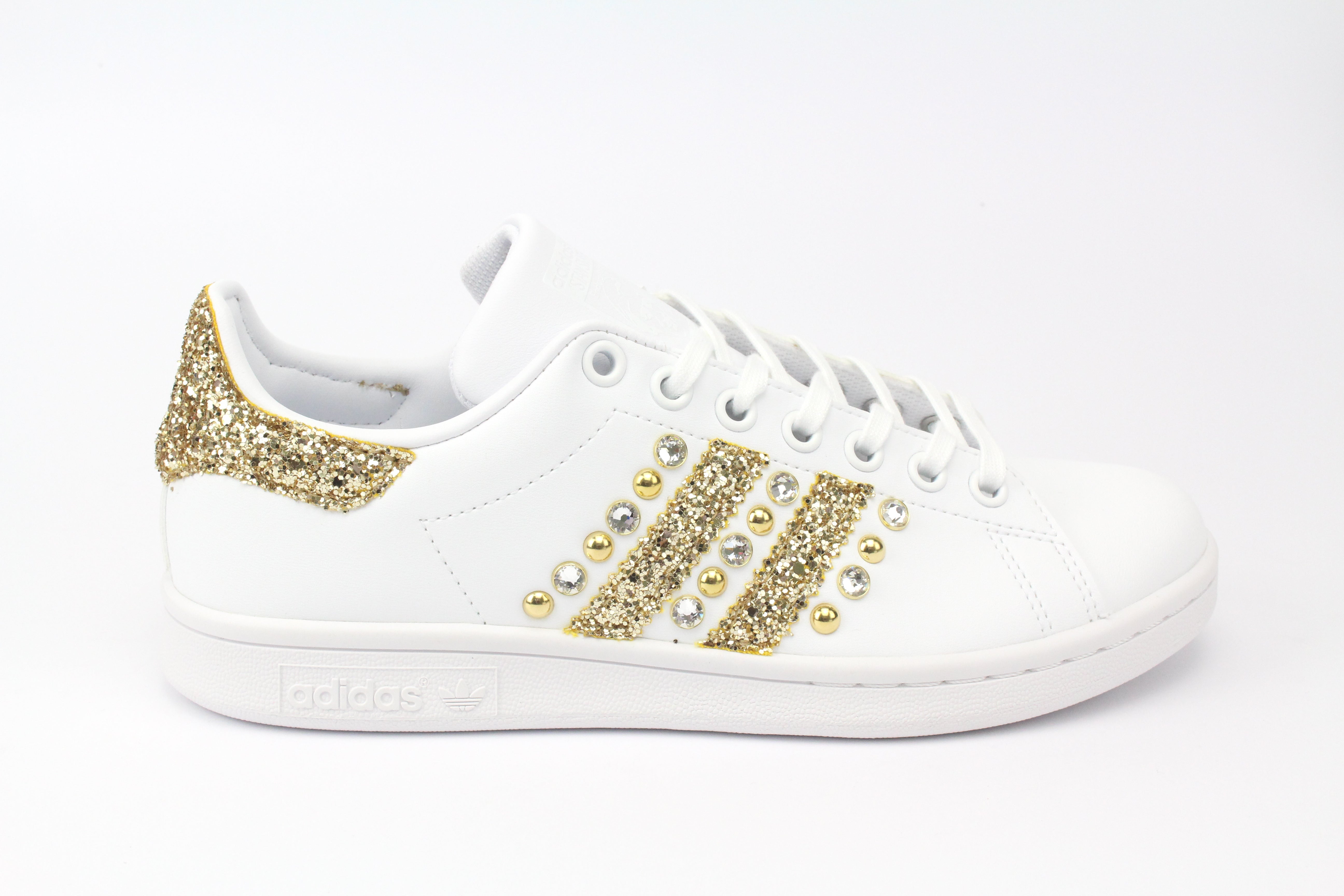 Adidas Stan Smith Gold Glitter Borchie & Strass