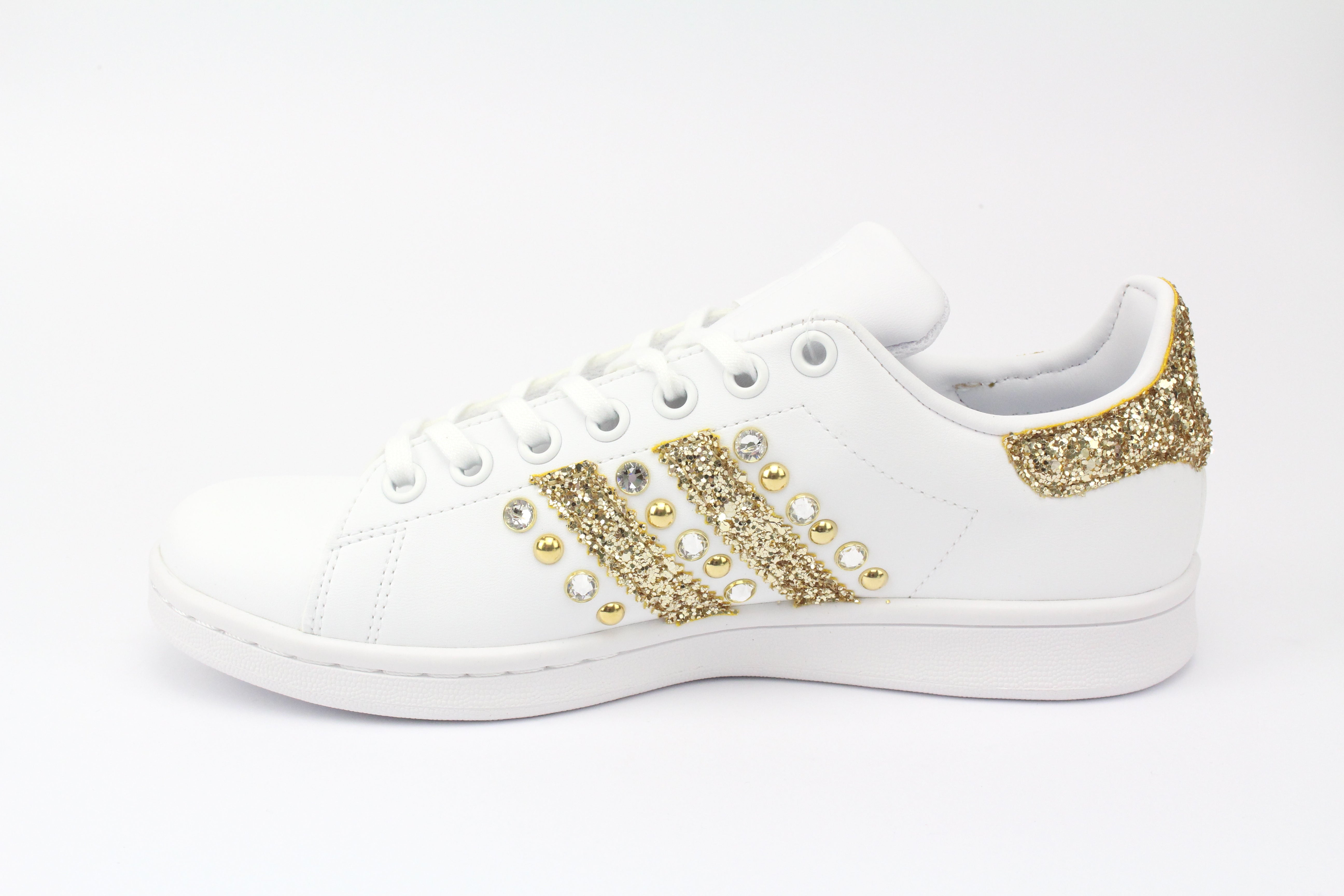 Adidas Stan Smith Gold Glitter Borchie & Strass