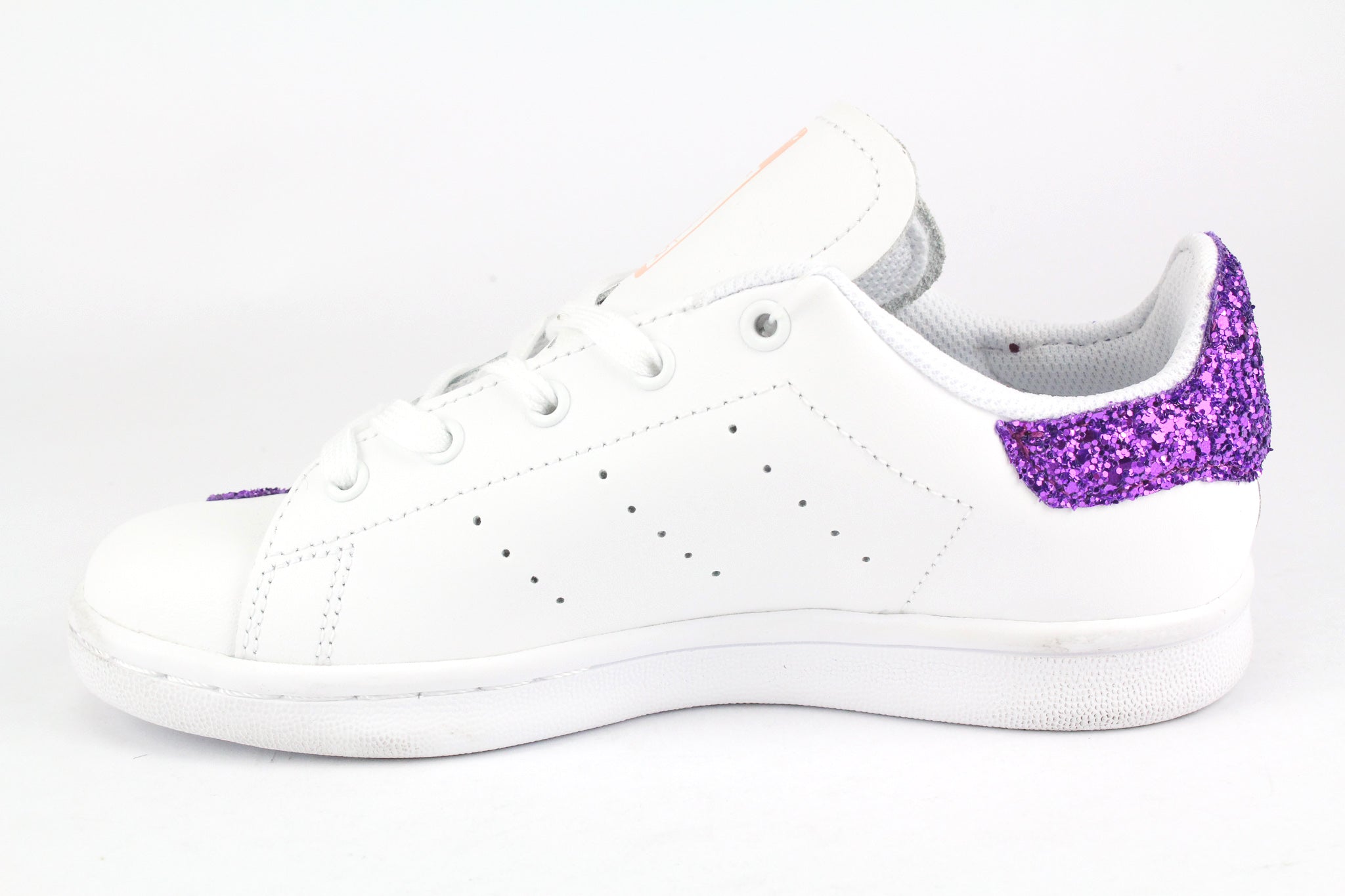 Adidas Stan Smith J Cuori Viola Glitter