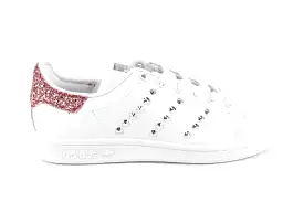 Adidas Stan Smith J Pink Glitter & Borchie