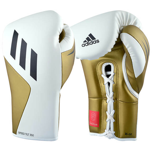 adidas Tilt 350 Pro Lace Boxing Gloves Cactus Leather