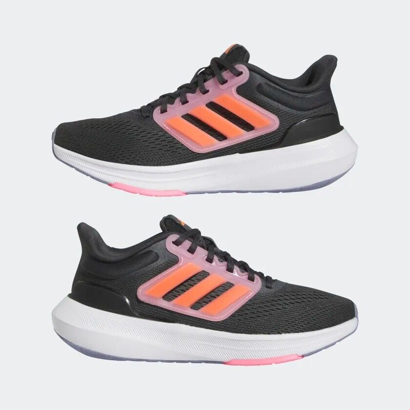 adidas Ultrabounce Kids Running Trainers Girls Black Pink