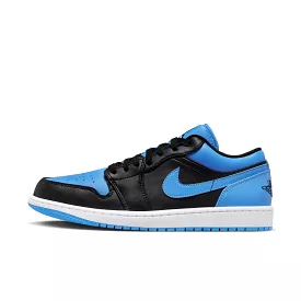 Air Jordan 1 Low Black University Blue - Men's