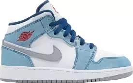 Air Jordan 1 Mid SE 'French Blue Light Steel' GS