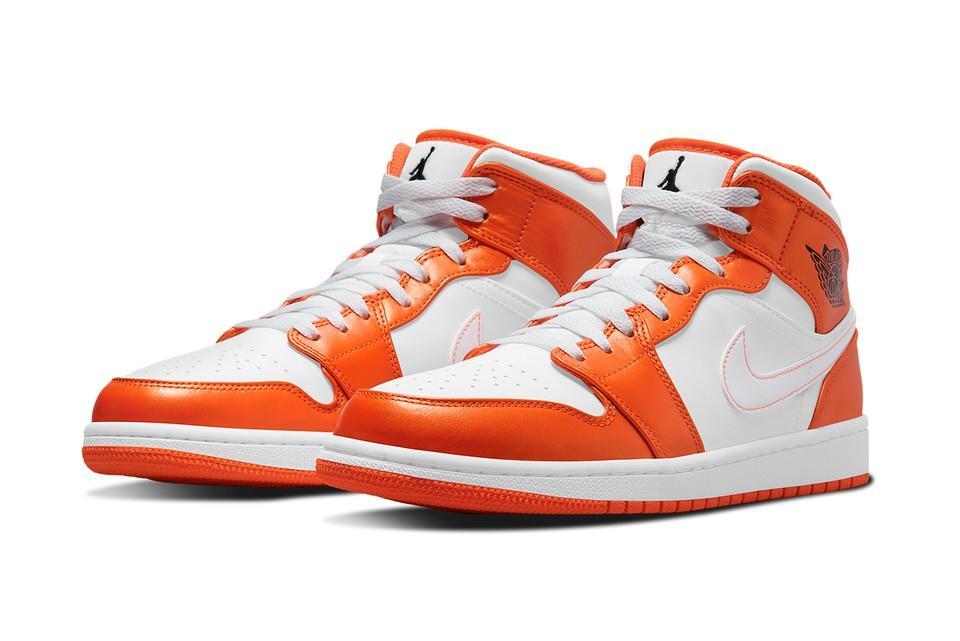 Air Jordan 1 Mid SE GS Electro Orange