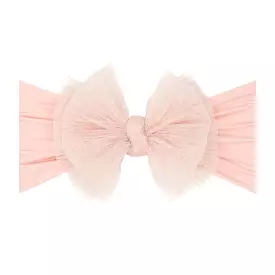 Baby Bling Tulle FAB Headband - Pleated Rose Quartz