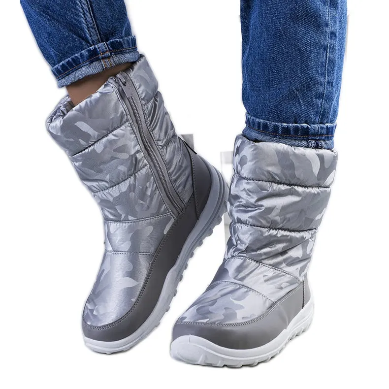 Big Star Gray snow boots KK274600 multicolored