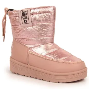 Big Star NT1742B Metallic Snow Boots pink