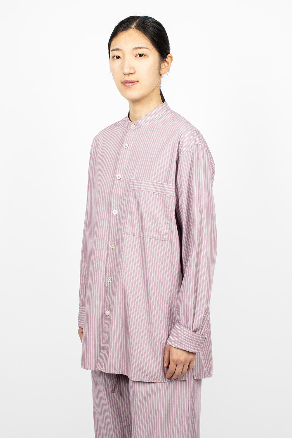 Birkenstock 1774 Pyjama Shirt Mauve Stripes