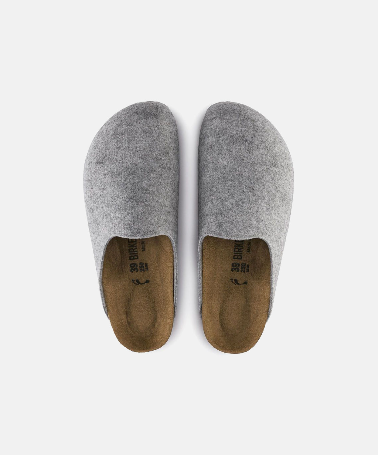 Birkenstock Amsterdam Felt Light Grey Clogs