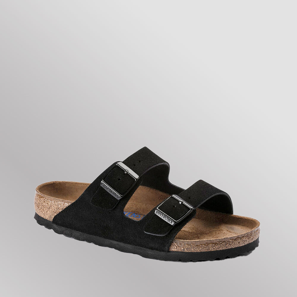 BIRKENSTOCK ARIZONA 951321 SFB BLACK SUEDE LEATHER REGULAR