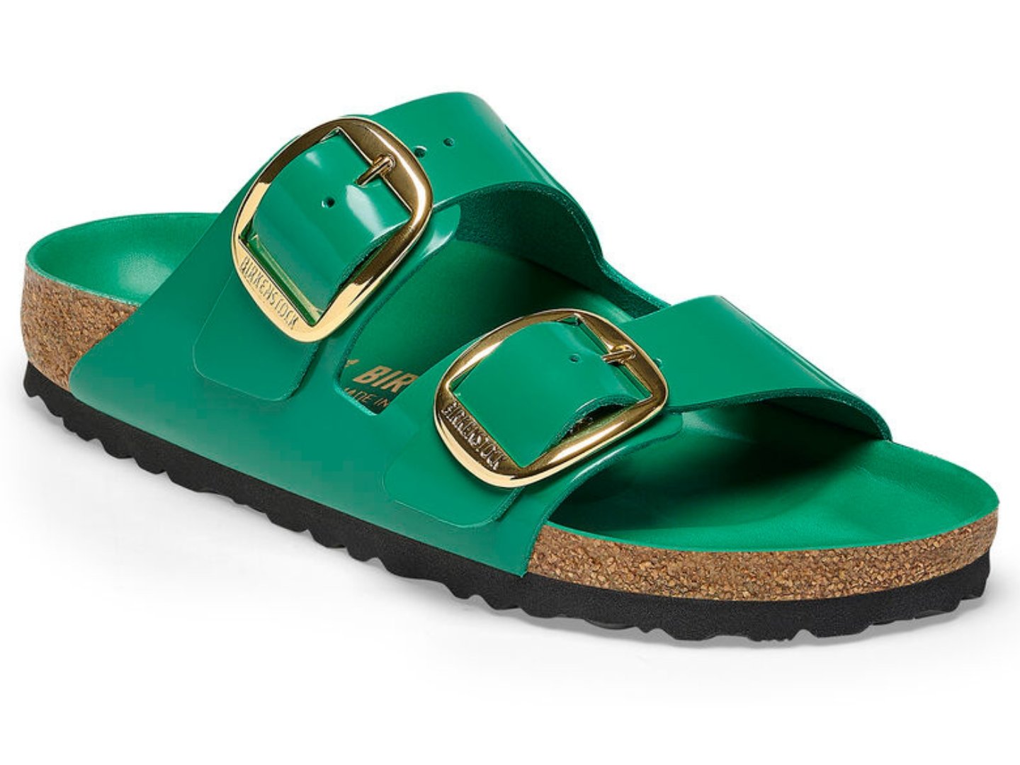 Birkenstock: Arizona Big Buckle High-Shine Digital Green