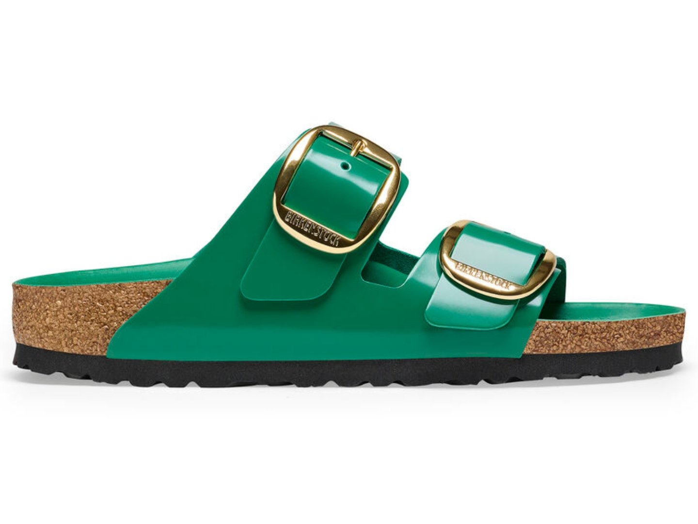 Birkenstock: Arizona Big Buckle High-Shine Digital Green