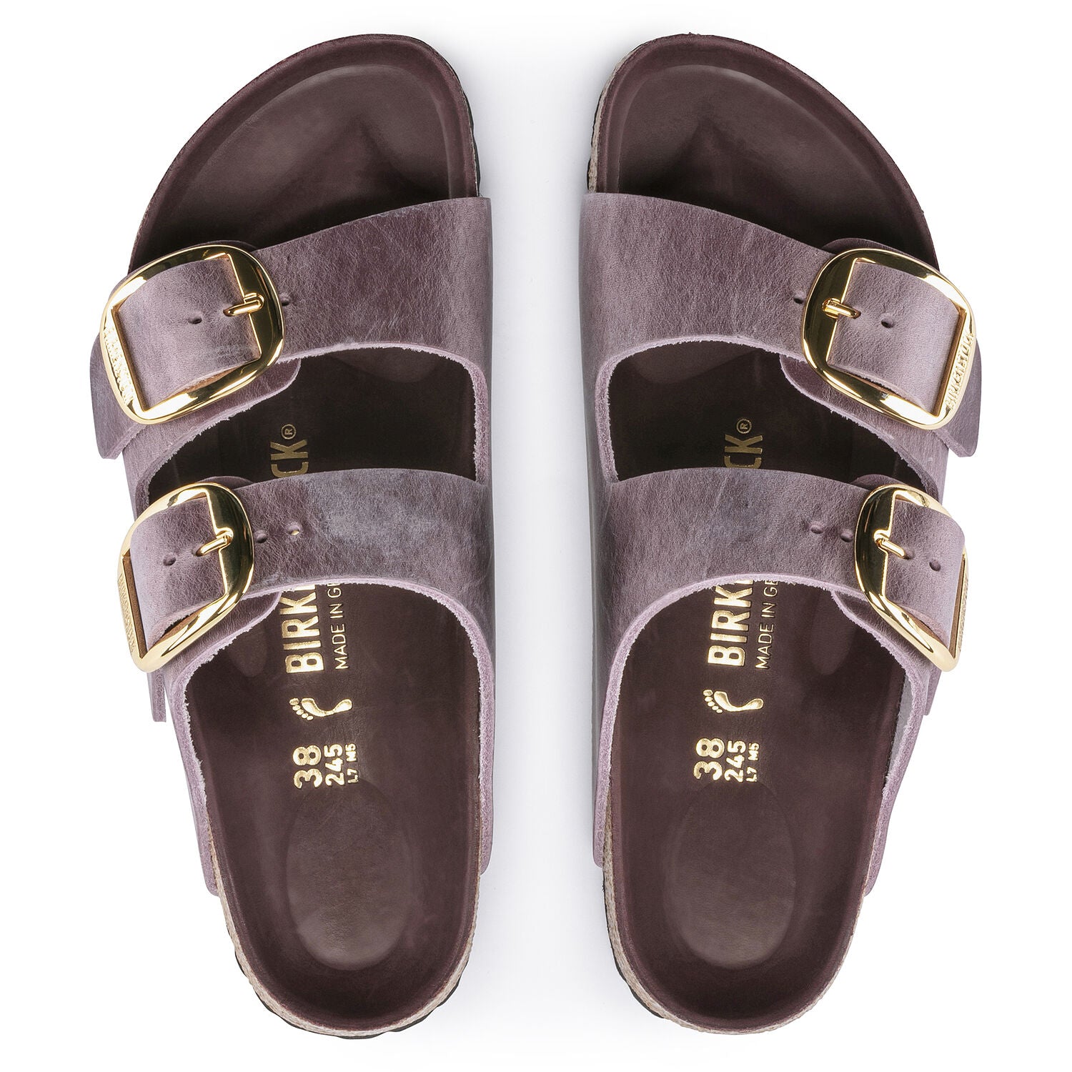 Birkenstock Arizona Big Buckle Oiled Leather Lavender Blush Sandals