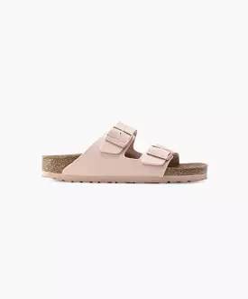 Birkenstock Arizona Rivet Logo Textile Canvas Soft Pink Vegan Sandals