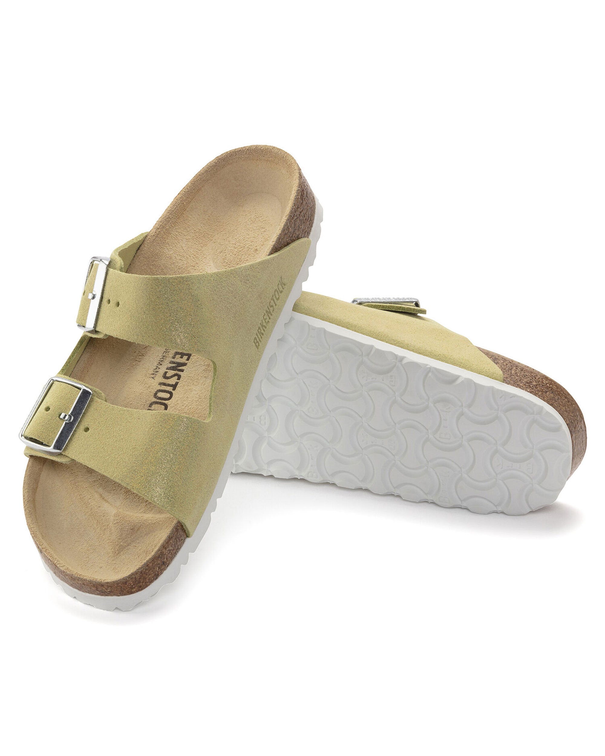 Birkenstock Arizona Shimmering Popcorn Calzata Stretta