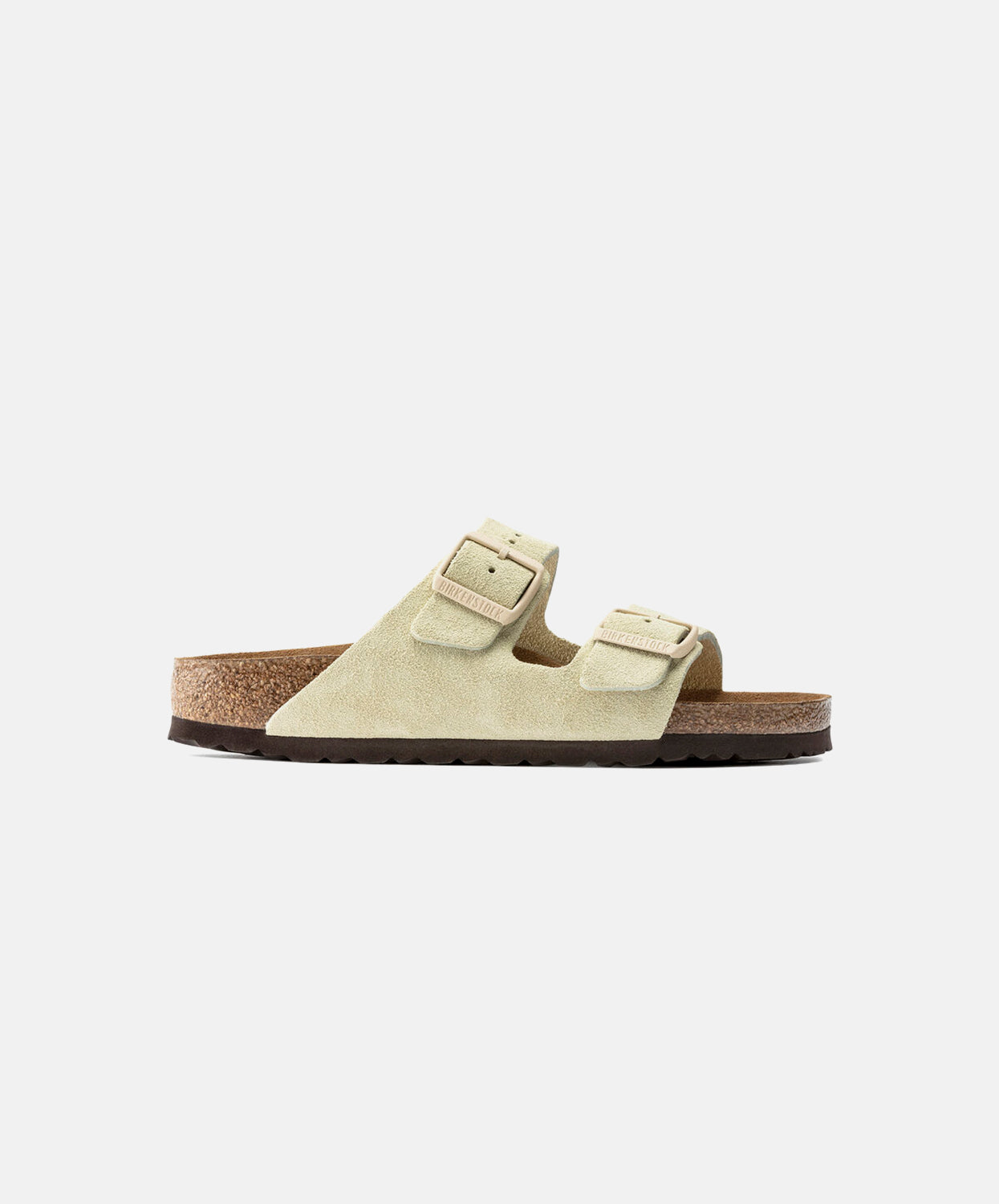 Birkenstock Arizona Suede Leather Almond Soft Footbed Sandals