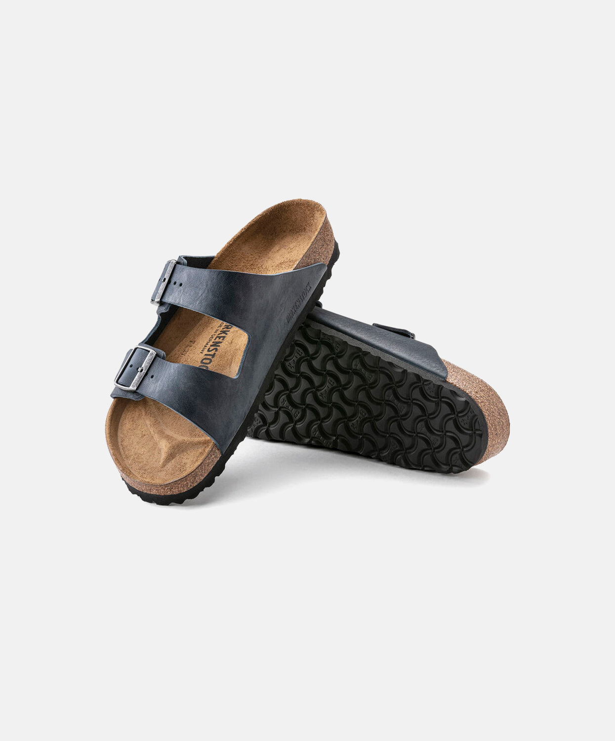 Birkenstock Arizona Vintage Leather Wood Midnight Sandals