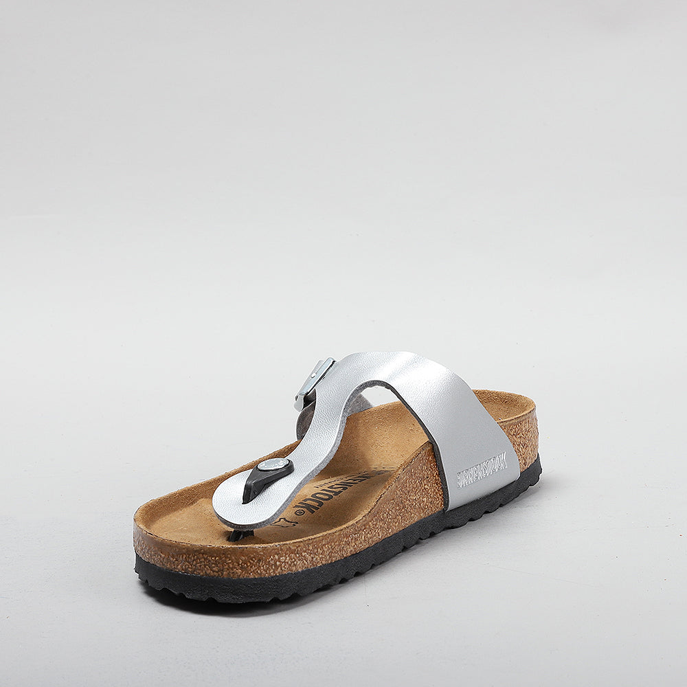 BIRKENSTOCK GIZEH 43851 BF SILVER