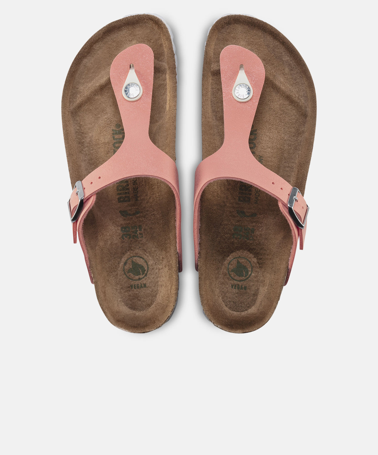 Birkenstock Gizeh Birko-Flor Brushed Flamingo Vegan Sandals