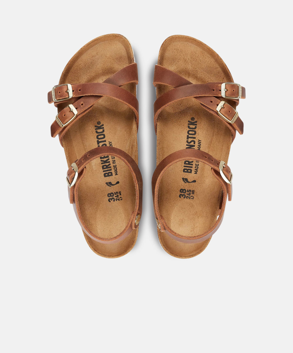 Birkenstock Kumba Oiled Leather Cognac Sandals