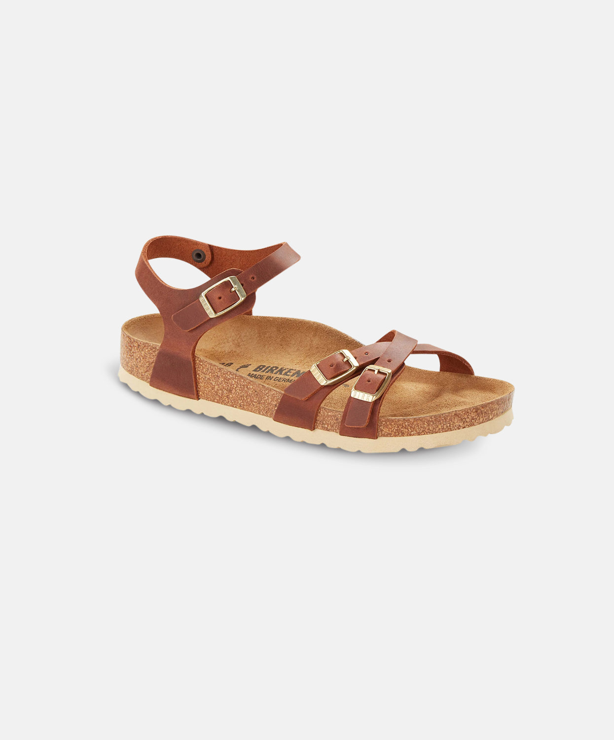 Birkenstock Kumba Oiled Leather Cognac Sandals