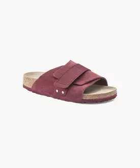 Birkenstock Kyoto Suede/Nubuck Leather Maroon Sandals