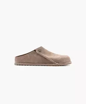 Birkenstock Zermatt Premium Suede Leather Grey Taupe Clogs