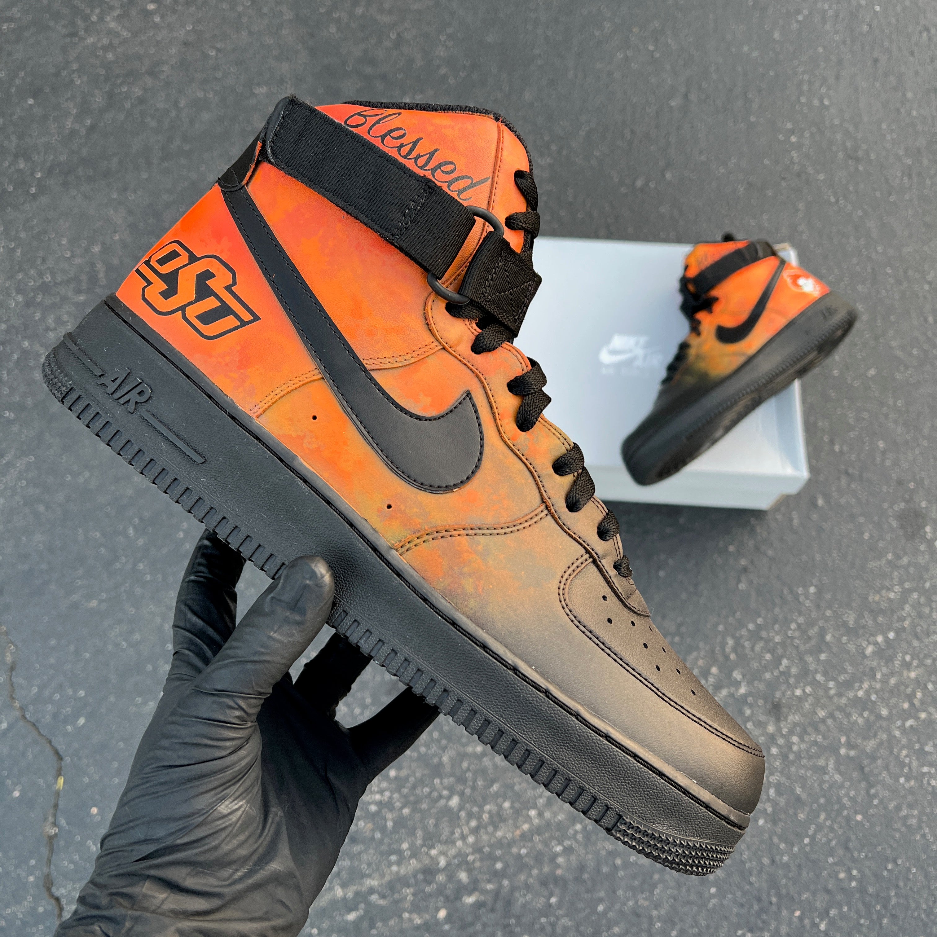 Black Nike AF1 Hightop - Mens 13 - Custom Order - Invoice 2 of 2