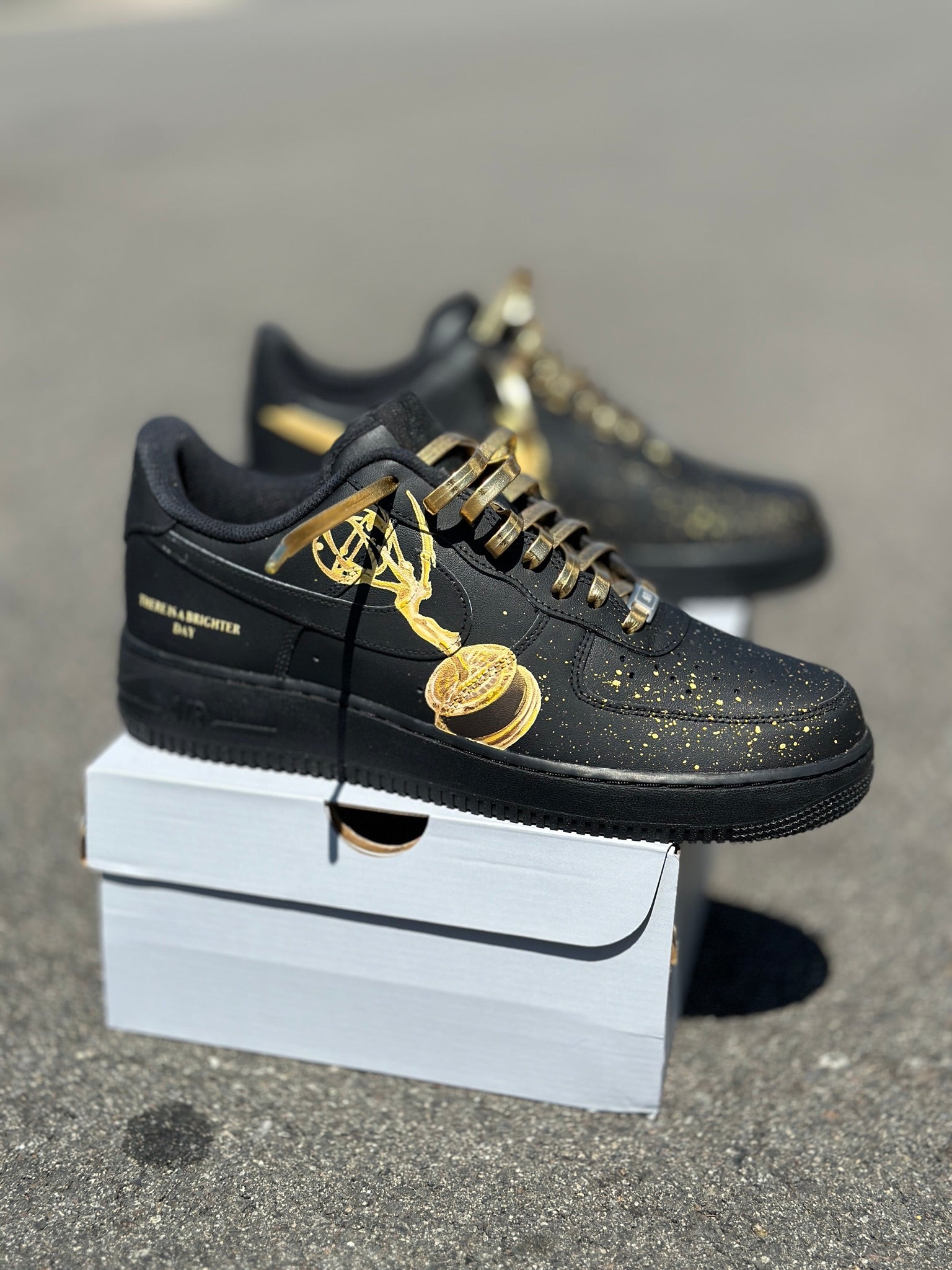 Black Nike Af1 Low - 10.5 Mens - Custom Order - 2 of 2