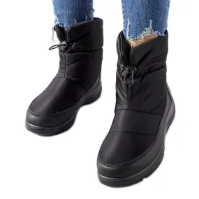 Black tx5002 Black snow boots